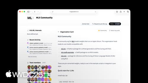Get started with MLX for Apple silicon