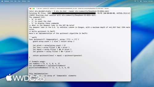 Explore large language models on Apple silicon with MLX